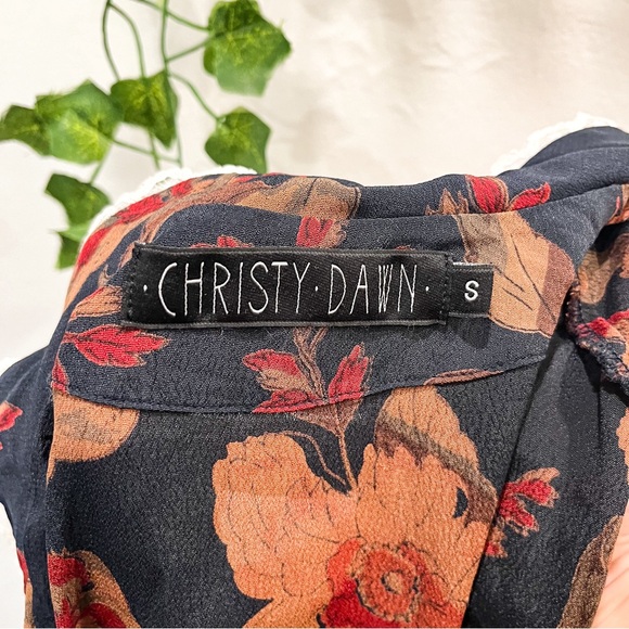 Christy Dawn S Sebastian Floral Lace Trim Dress - Picture 7 of 11